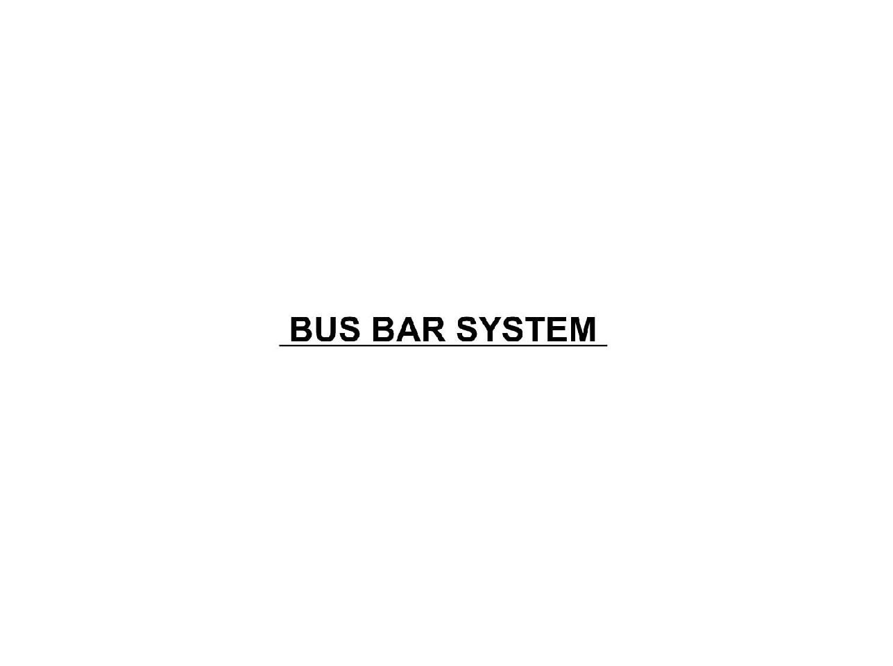 Bus Bar System · Catalogue catalogue cover