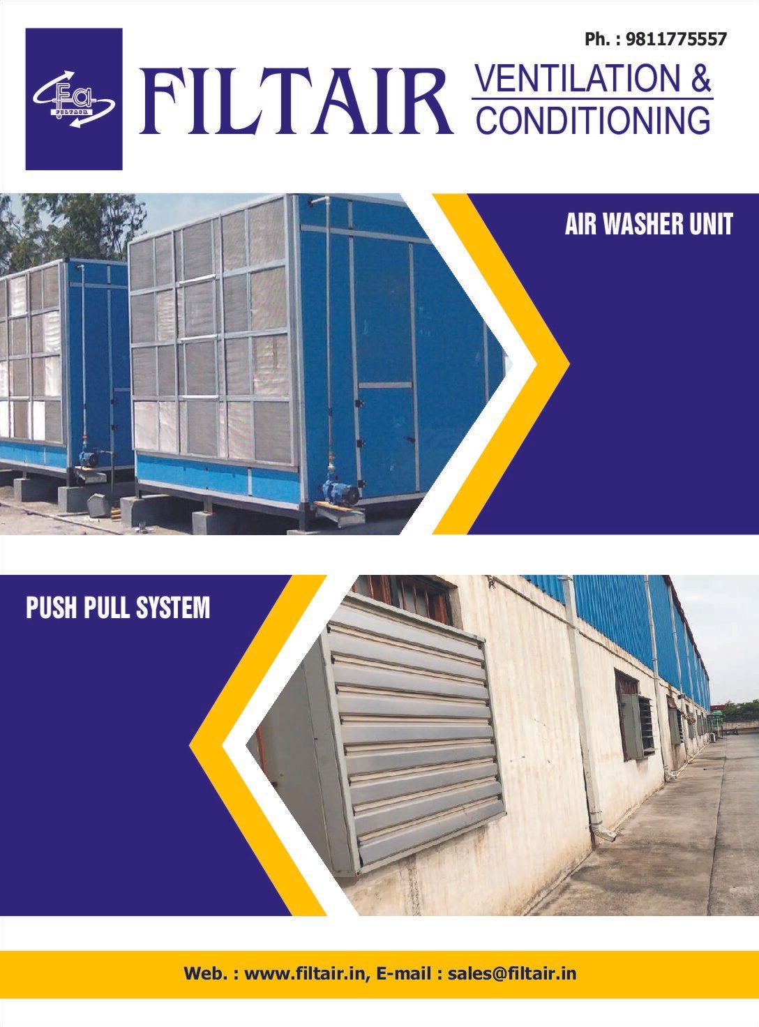Filtair · Evaporative Cooling Systems catalogue cover