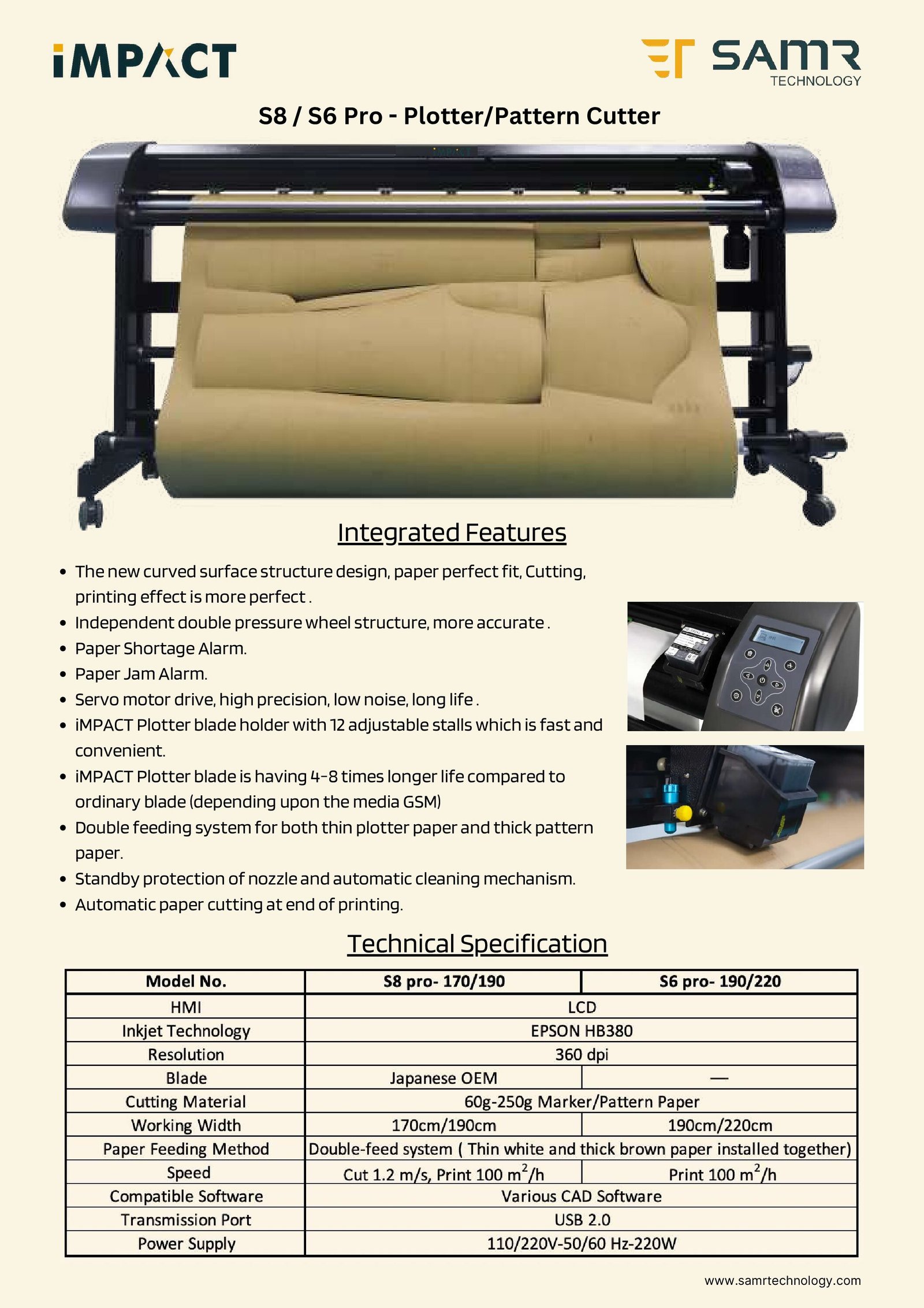 iMPACT S8 / S6 Pro · Automatic Cutter catalogue cover