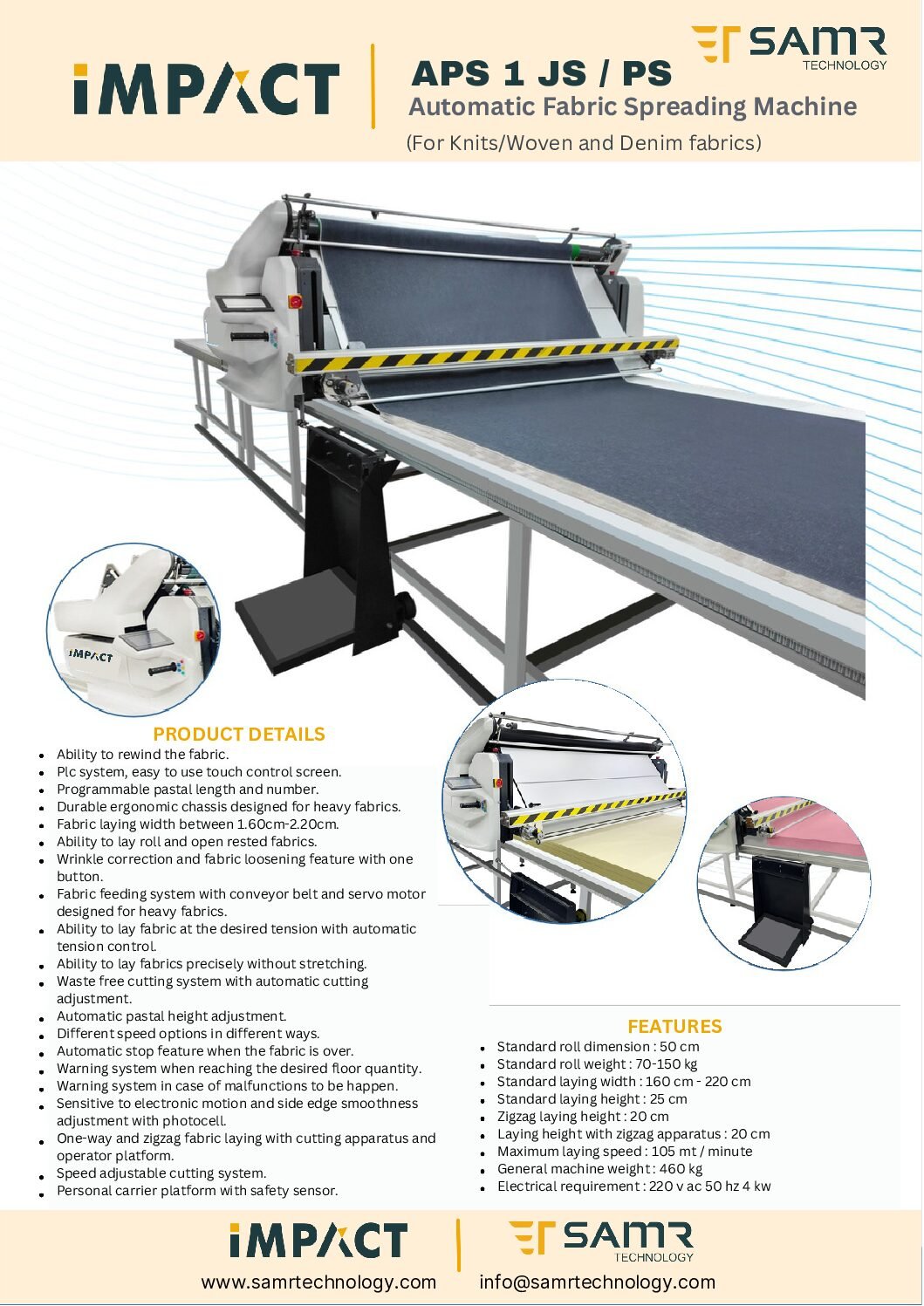 iMPACT · Spreading Machine &amp; Table catalogue cover